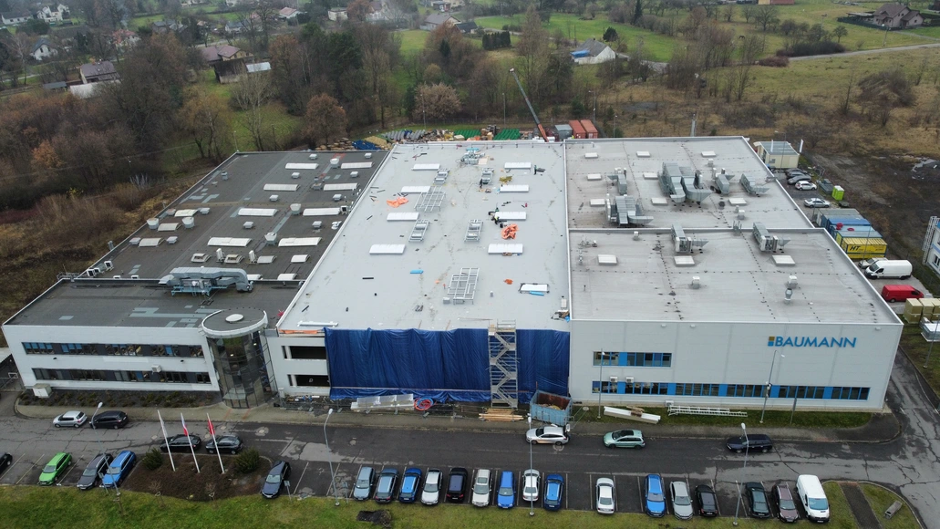 BAUMANN achieves big milestones on the construction of new production hall in Karviná, Czech Republic BAUMANN achieves big milestones on the construction of new production hall in Karviná, Czech Republic