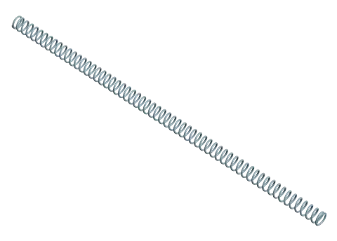 Long compression spring