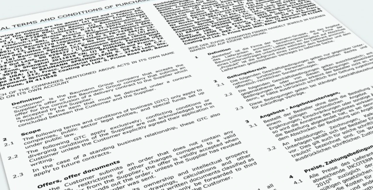 General Terms and Conditions